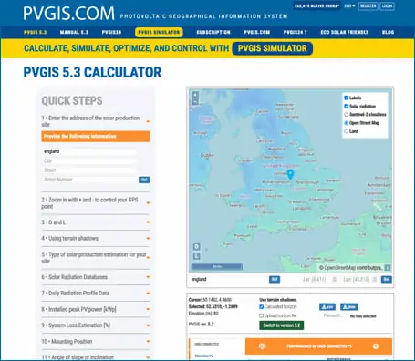 PVGIS 5.2