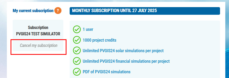 cancel my subscription